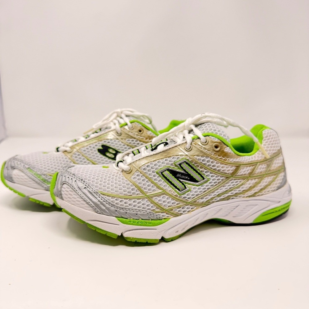 🇺🇸USA New Balance 826 White Lime Green Silver Y2K Running Shoes Women's 7.5 - Picture 8 of 16